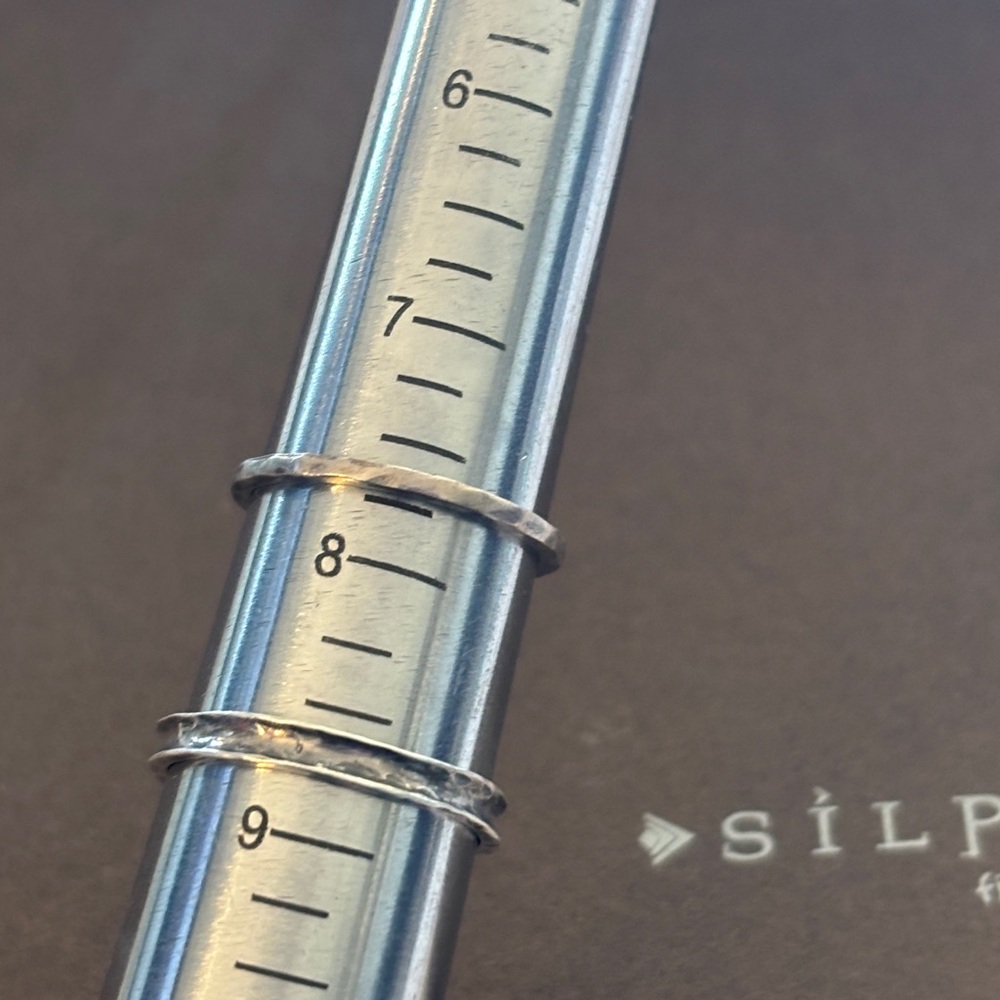 Silpada Textured Silver Stackable Rings - Picture 5 of 5